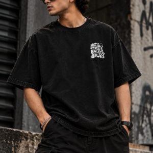NOT OKAY But It's Okay Vintage Black Drop Shoulder Tee