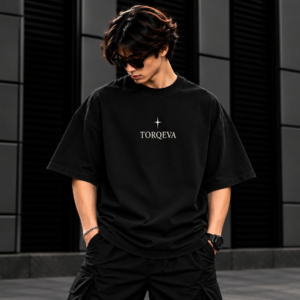 TORQEVA Concrete Bloom Obsidian Heavyweight Tee